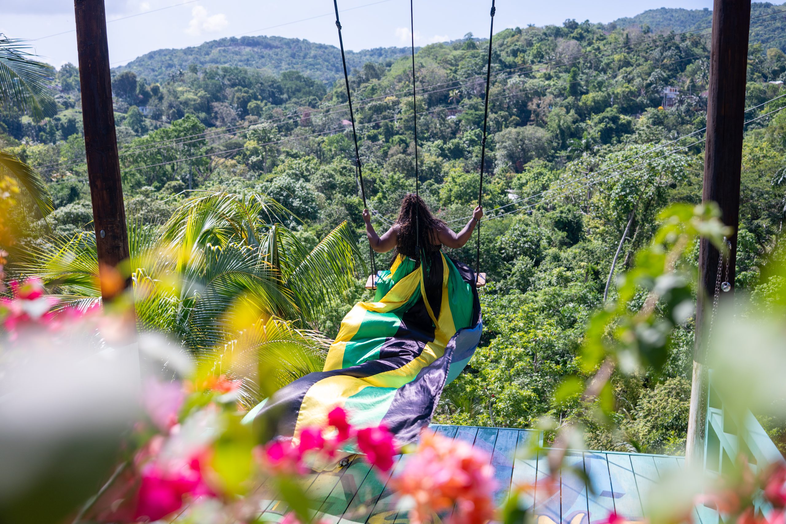Flying Dress Swing Drone Photoshoot - Image 4