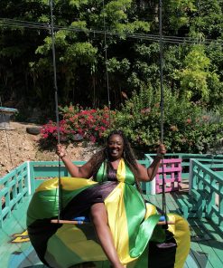 Alternative view of Flying Dress Swing Drone Photoshoot