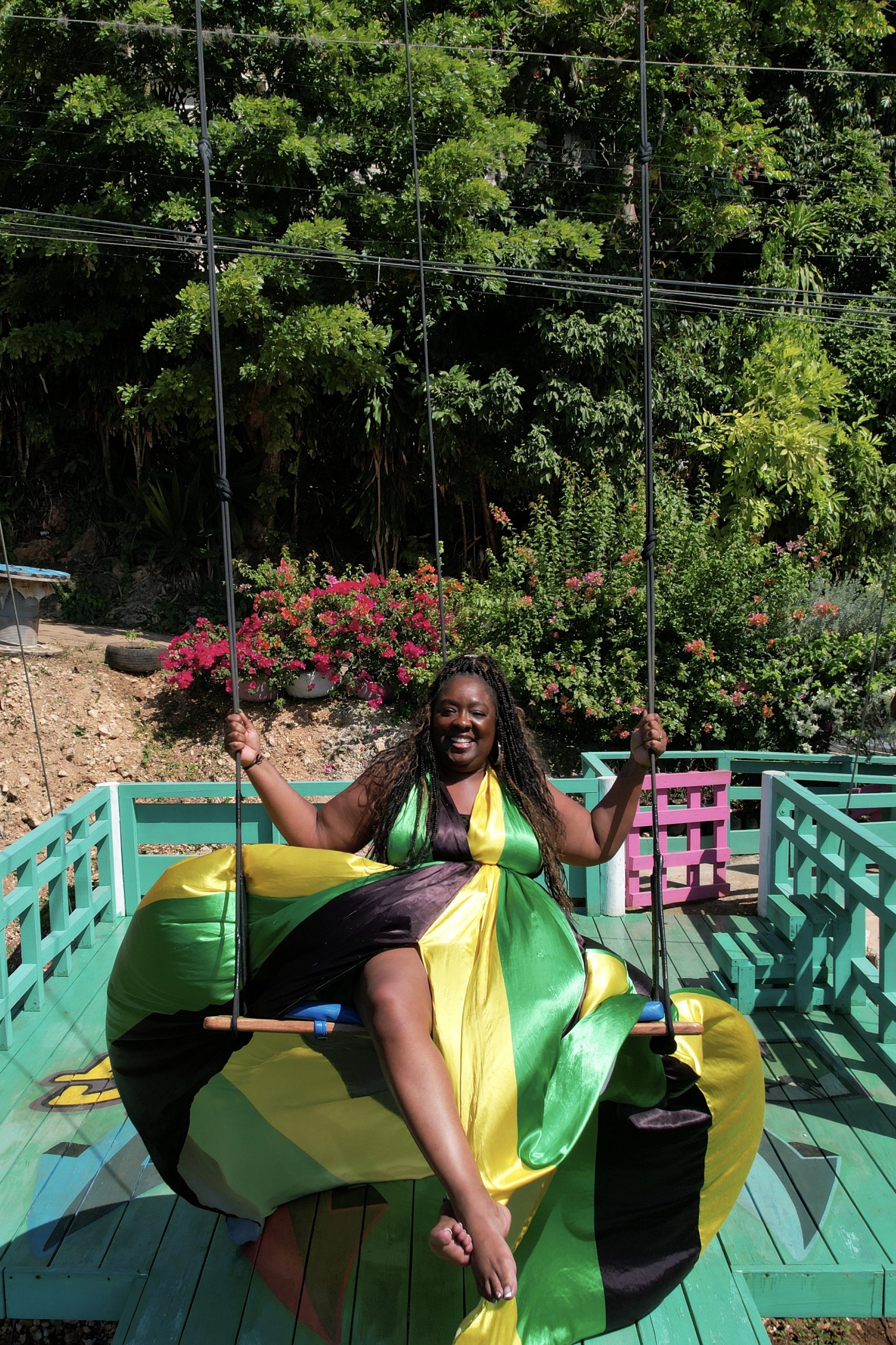 Flying Dress Swing Drone Photoshoot - Image 2